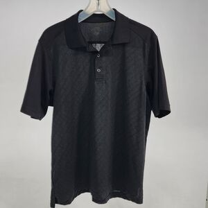 Elegant Black Polo Golf Shirt for Men
